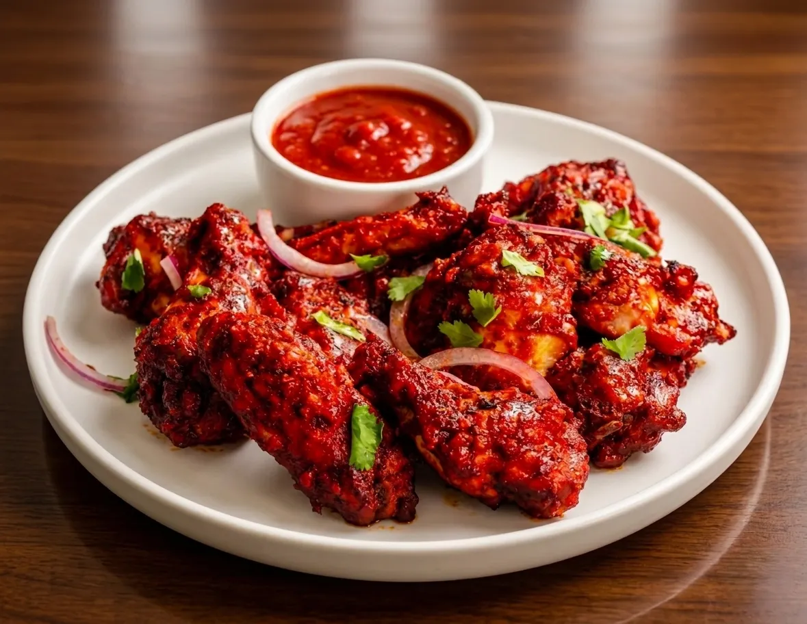 Crispy tandoori fried chicken wings in Sherwood Park, AB