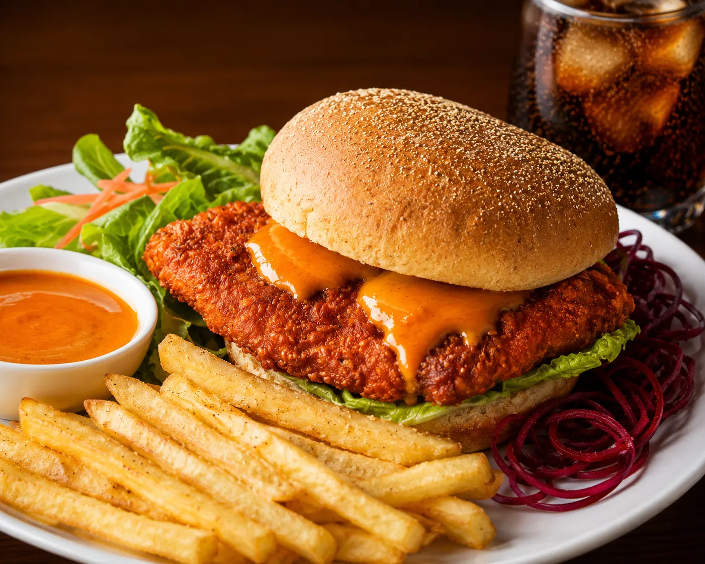 Masala Chicken Burger at Tandoori Fried Chicken in Sherwood Park, AB